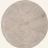 Round kylpyhuoneenmatto beige