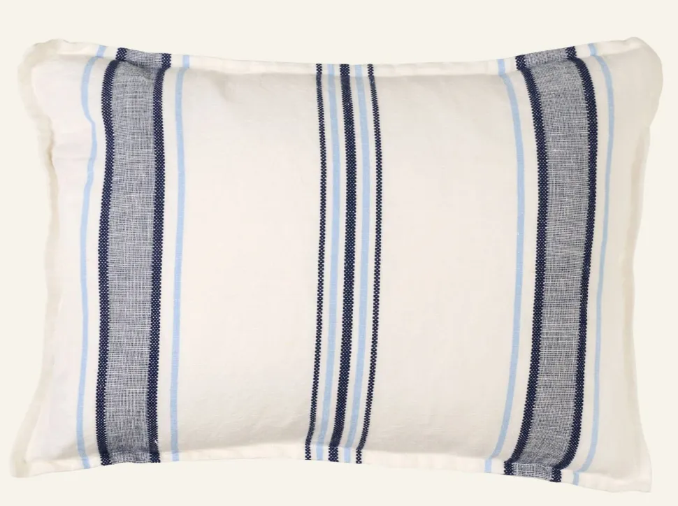 Sailor stripe koristetyynynpäällinen tummansininen