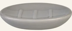 Saippuakuppi harmaa - 12,2x8,5x2,5 cm