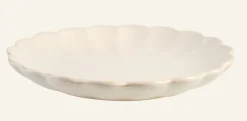 Scallop leipälautanen luonnonvalkoinen