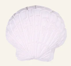 Seashell koristetyyny valkoinen