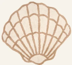 Sea Shell kylpyhuoneenmatto luonnonvalkoinen