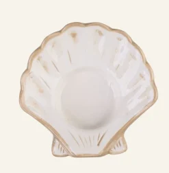 Sea shell kynttilälyhty beige