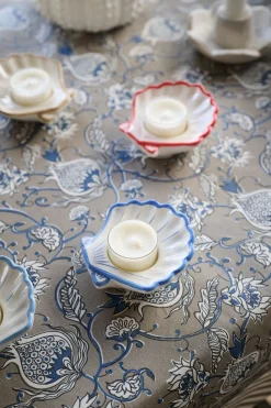 Sea shell kynttilälyhty vaaleansininen