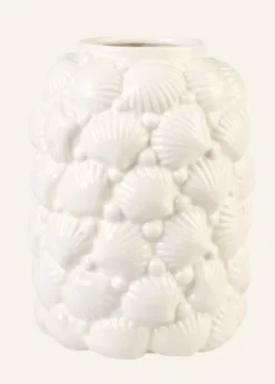 Shell maljakko valkoinen