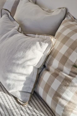 Smillan check koristetyyny beige