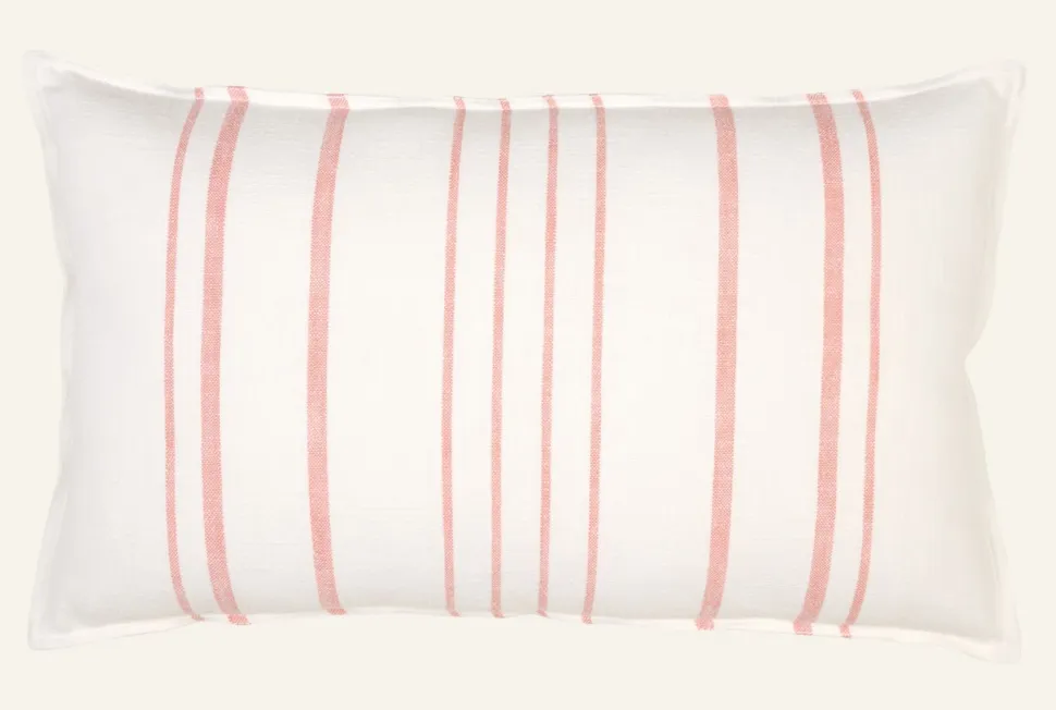 Smillan narrow stripe koristetyyny vaalea koralli