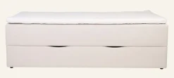 Sänky säilytystilalla beige - 90x200x59 cm