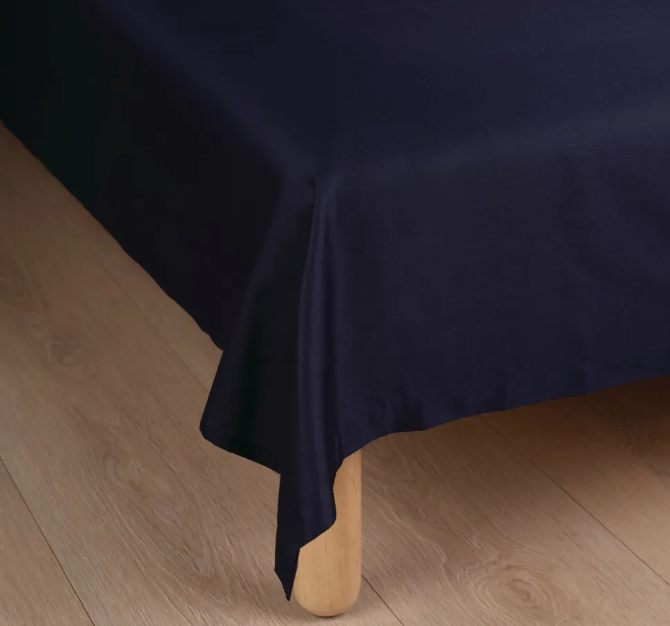 Soft Satin aluslakana tummansininen