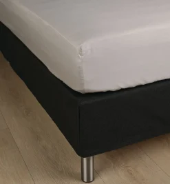 Soft Satin muotoonommeltu aluslakana vaaleanharmaa