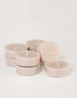 Suuret lämpökynttilät beige - 6x2 cm