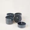 Suuret lämpökynttilät musta - 6x2 cm