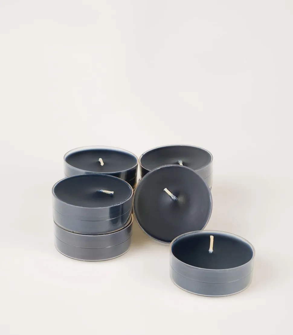 Suuret lämpökynttilät musta - 6x2 cm