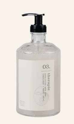 Therapie Sandalwood & Amber Kuoriva käsisaippua läpikuultava