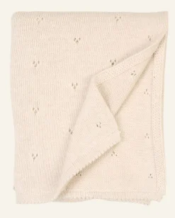 Torkkupeitto beige - 80x100 cm
