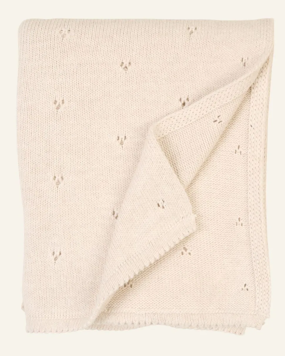 Torkkupeitto beige - 80x100 cm