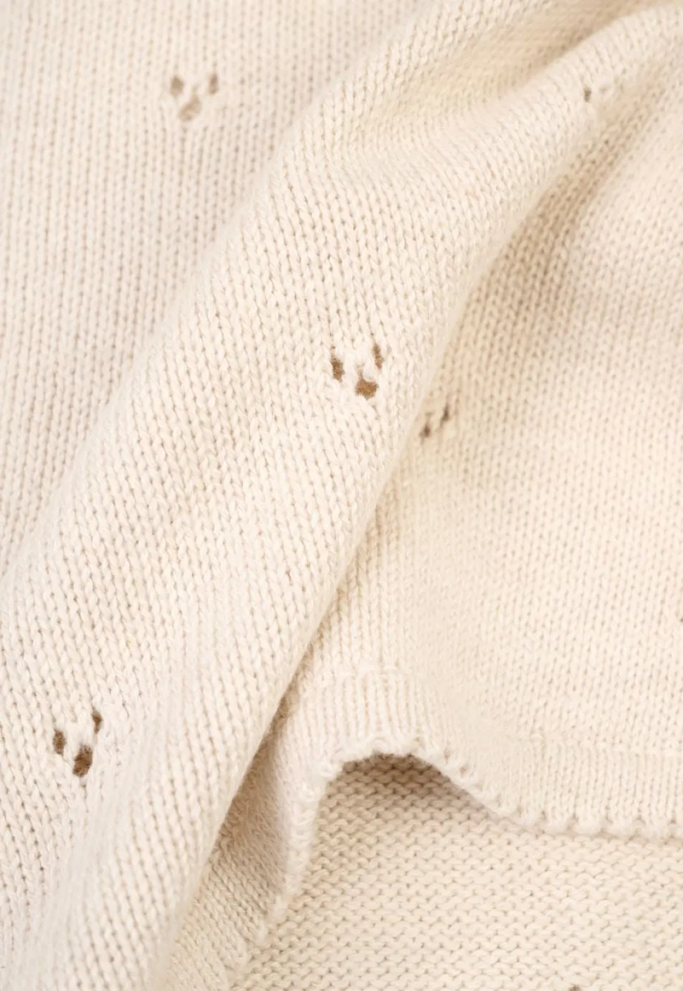 Torkkupeitto beige - 80x100 cm