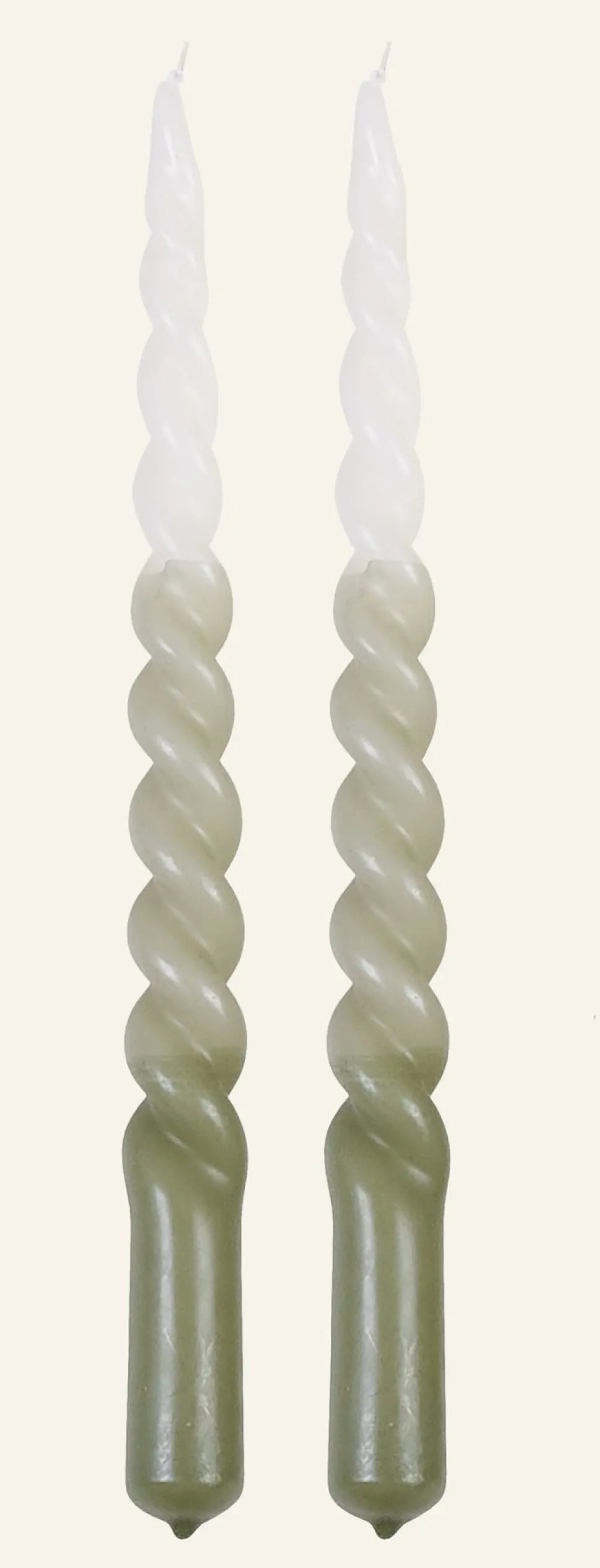 Twisted tricolor kruunukynttilä moniväri/vihreä