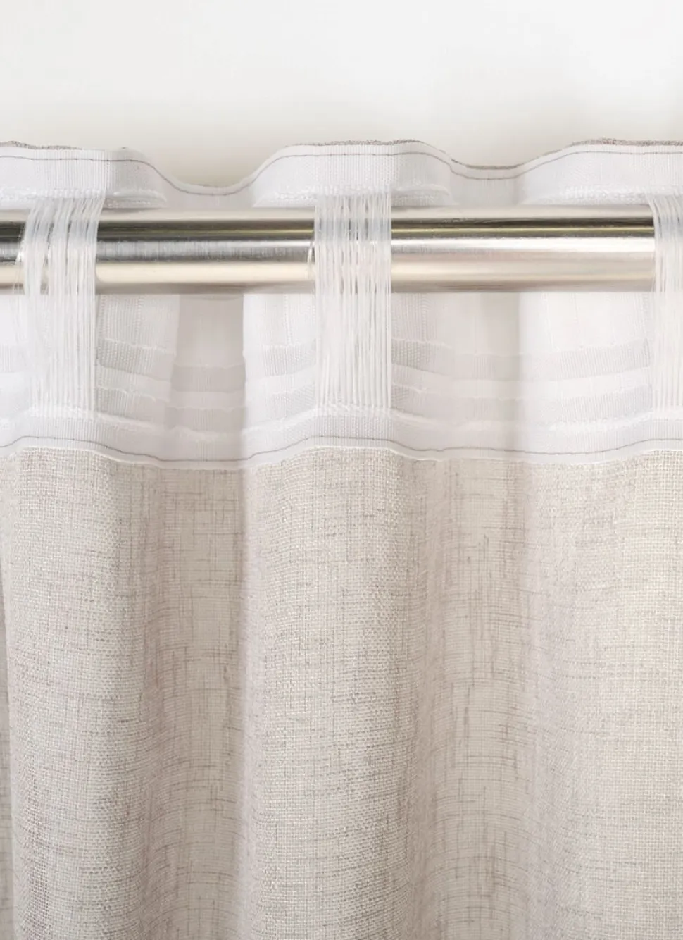 Verho vaalean beige - 140x300 cm