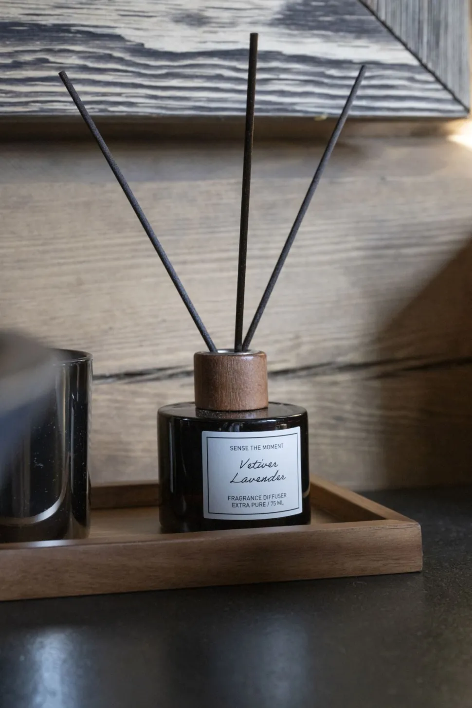 Vetiver Lavender huonetuoksu harmaasininen