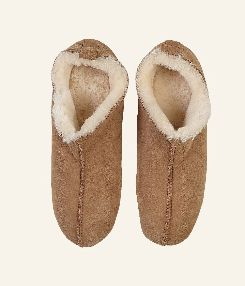 Woolen nahkatohvelit luonnonväri