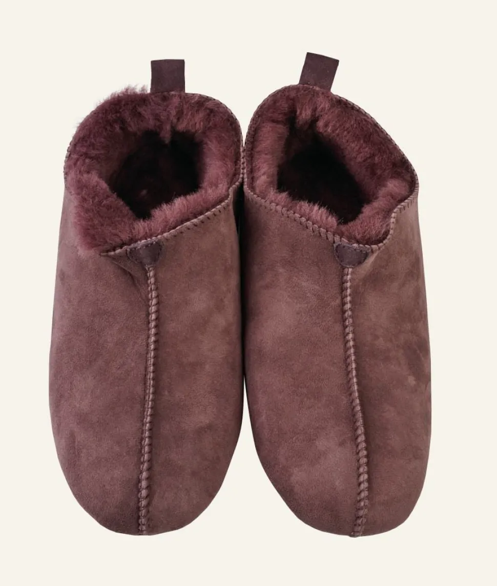 Woolen nahkatohvelit viininpunainen