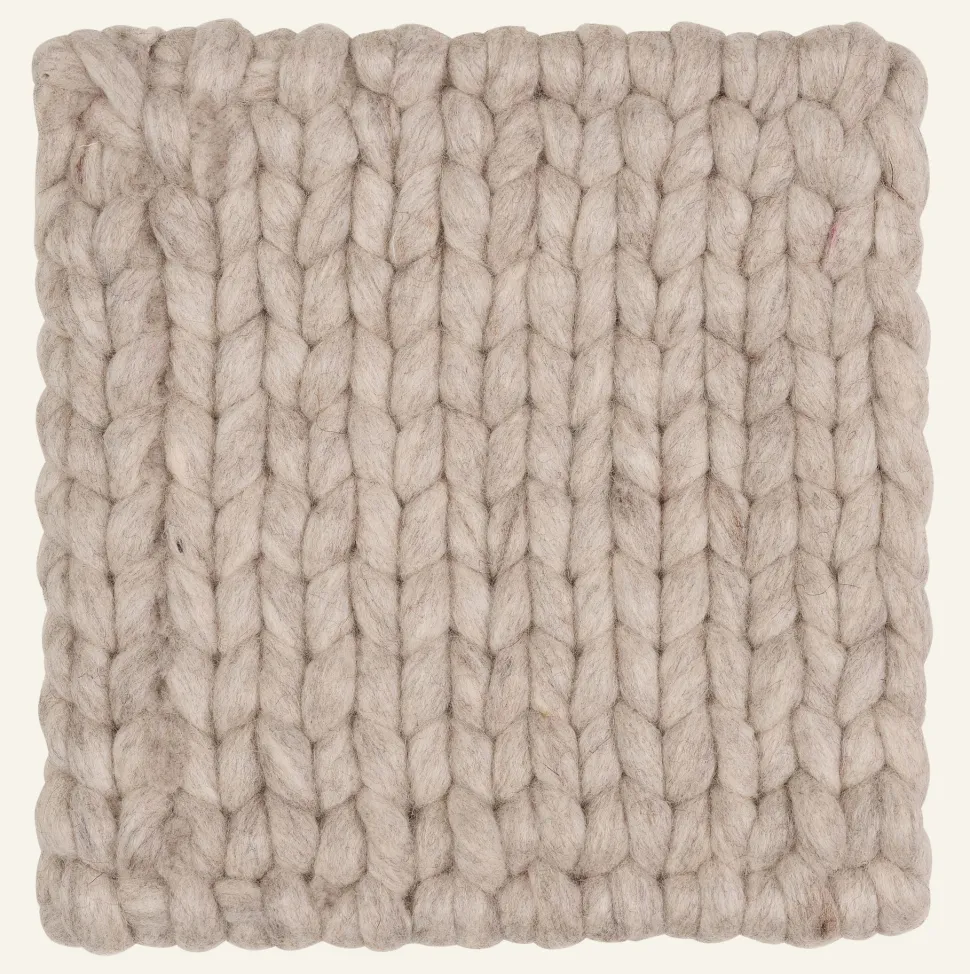 Wool Knit pannunalunen vaaleanharmaa