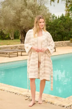 Yuno Hamam kimono moniväri/beige